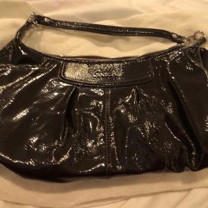 Brown leather Coach shoulder bag